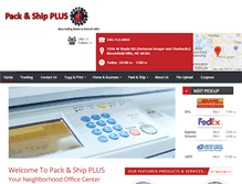 Tablet Screenshot of pack-shipplus.com